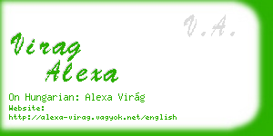 virag alexa business card
