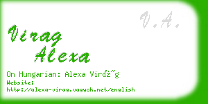 virag alexa business card